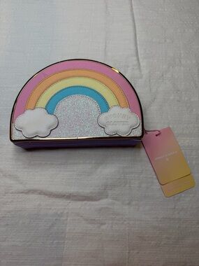 Stoney Clover lane NWT Rainbow clutch/crossbody with gold removable chain